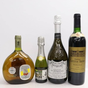 【4本セット】ワイン各種（シャトー カントナック ブラウン 1988 12.5％ 750ml 等）X24K110028