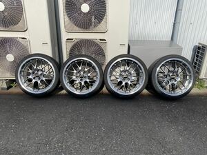  BBS　RS-GT 8.5J×19 ET28　9.5J×19 ET25　PCD120　19インチ　225/35R19　255/30R19　ADVAN　ホイールタイヤ付き　4本セット　BMW