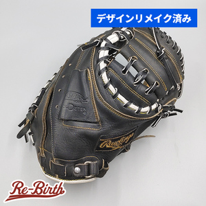 【デザインリメイク済み】 ローリングス 軟式用 キャッチャーミット 型付け済み (Rawlings グラブ)[WE776]