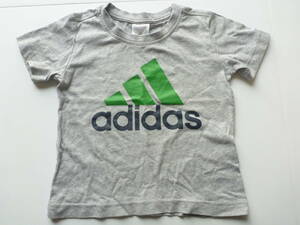 adidas　アディダス★綿100　グレー　半袖　Tシャツ　100