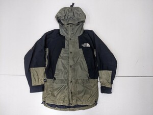 GORE-TEX 90s NORTH FACE POLARTEC フリースライナー取り外し可 マウンテンパーカー ゴアテックス ジャンパー メンズM グリーンy305