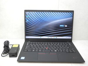 ☆1円☆第8世代☆Thinkpad X1CARBON 20QE-S21700 7th☆高解像度☆Core i5 1.60GHz/8GB/SSD256GB/無線/WWAN/カメラ/Office/Win11 DtoD領域☆