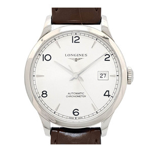 ロンジン レコード L2.820.4 自動巻き ステンレススティール メンズ LONGINES 中古 【時計】