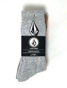 VOLCOM ボルコム D6312400TBO③ メンズ 靴下 3個セット ソックス Logo Socks US9-12 27cm-30cm 3色アソート ヴォルコム 新品 即決 送料無料