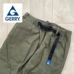 GERRY カーキグリーンストレッチデニムチノクライミングスキニーパンツ