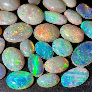 1円〜!!遊色効果!!◆天然オパールおまとめ100ct◆j 約20g ルース 裸石 宝石 ジュエリー jewelry opal w5め26