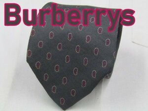 【バーバリー】 NA 904 バーバリー Burberrys ネクタイ 緑系 ドット ペイズリー ジャガード