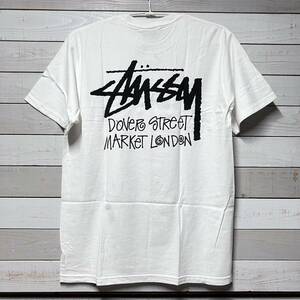 SIZE M STUSSY DSM LONDON SS WHITE TEE SHIRT ステューシー ドーバー ストリート マーケット ロンドン ホワイト 半袖 Tシャツ