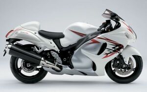 スズキ GSX1300R ハヤブサ 隼 2代目2008年仕様 HAYABUSA1300 壁紙ポスター ワイド版603×376mm（はがせるシール式）003W2