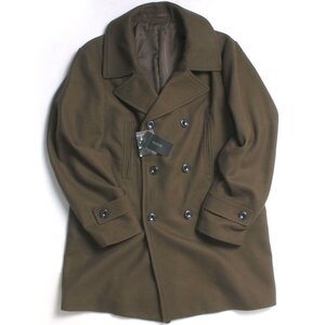 23AW【タグ付き・新品・定価35,200円】URBAN RESEARCH ROSSO Bellandiメルトンピーコート sizeL MOCHA RA37-17M004 アーバンリサーチ