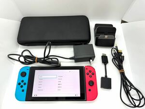 ◇ニンテンドースイッチ Nintendo Switch 旧モデル HAC-001 Joy-Con ネオンブルー/ネオンレッド 