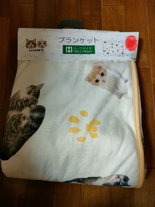 ★新品・未使用　もちまる日記　ブランケット　しまむらコラボ　もちまる　はなまる　猫　完売品　入手困難