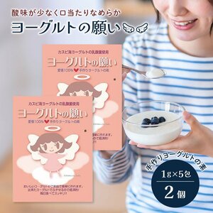 ヨーグルト 種菌 ヨーグルトの願い 1g × 5包入 2個セット たね菌 市販 粉末 手作り 自家製 ヨーグルト菌