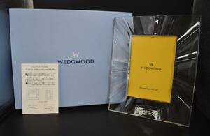 R9-2 【現状品】WEDGWOOD ウェッジウッド クリスタル デイライト ピクチャーフレーム S フォトフレーム 写真立て インテリア 箱付き