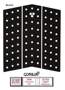 送料無料（一部除く）Gorilla Skinny(スキニー） Mid Deck Three Front Pad BLACK