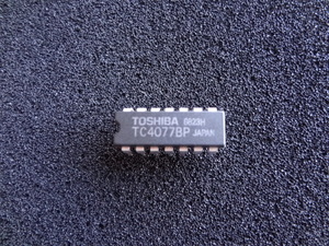 Toshiba製　TC4077BP ( Quad Exclusive-NOR Gate ) 1個