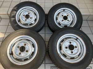 ★12インチタイヤホイールSET★145/80R12/4.00B★PCD110-4H★★軽自動車/軽トラ/旧規格/旧車//LTタイヤ★