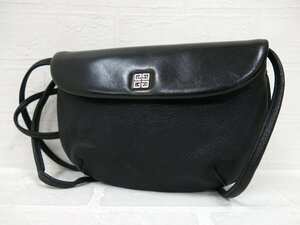 ◆超美品◆GIVENCHY ジバンシィ◆4Gロゴ金具◆カーフ レザー 本革◆ミニ ショルダー バッグ◆ブラック ゴールド金具◆ヴィンテージ◆A7276