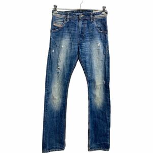 DIESEL デニムパンツ W29 ディーゼル KROOLEY インディゴ ブルー コットン 古着卸 アメリカ仕入 2311-978