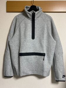 ☆新品 国内正規品 NIKE TECH FLEECE HALF ZIP L/S TOP FB7999-063 Lサイズ GREY ナイキ テックフリース ハーフジップ スウェット グレー