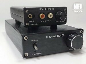 NFJ★ FX-AUDIO- DAC-X5J+ & FX-98E ブラック 旧ロット【試聴サンプル貸出品2台セット】