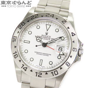 101704023 ロレックス ROLEX エクスプローラー II 2 16570 A番 ホワイト SS オイスターブレス 腕時計 メンズ 自動巻 仕上済 保証書付