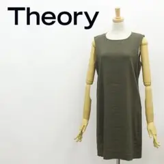 B3439■Theory セオリー リネン ノースリーブ ワンピース 0