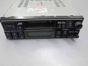  三菱 MR173090 RX-1JF2CW カセットデッキ FM/AM カーオーディオ 美品 1DIN