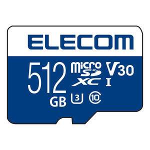 ELECOM エレコム microSDXCメモリーカード MF-MS512GU13V3R 512GB [管理:1000029560]