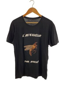 GUCCI◆Tシャツ/コットン/BLK/417306 X5937/使用感有