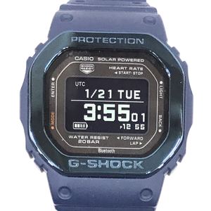 1円 カシオ G-SHOCK DW-H5600 デジタル 腕時計 USB充電 / ソーラー メンズ ネイビー G-SQUAD 稼働 CASI A15068O