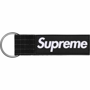 Supreme Ripstop Keychain Blackシュプリーム リップストップ キーチェーン ブラック 黒 2024ss spring summer 新札 春夏 キーホルダー