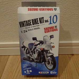 【未組立】 VINTAGE BIKE KIT Vol.10 ヴィンテージ バイク キット 1/24 SCALE MODEL SUZUKI 刃 GSX1100S 1987年 SBEタイプ