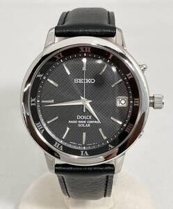 SEIKO セイコー DOLCE ドルチェ7B32‐0AA1 電波ソーラー ベルト非純正 メンズ腕時計 店舗受取可