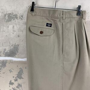 dockers ドッカーズ タック入り チノパンツ ワイド ルーズ ベージュ