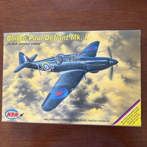 MPM 1/72 Bolton Paul Defiant Mk.l(箱未開封、封印は無し):キャノピーが射出成形の最新仕様:箱未開封の為、確認していませんが