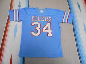 EARLY１９８０S RAWLINGS ローリングス HOUSTON OILERS EARL CAMPBELL #34 NFL AMERICAN FOOTBALL フットボール チャンピオン MADE IN USA