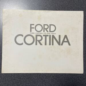 カタログ アメ車 FORD CORTINA Ghia フォード コルチナ ギア 中古品！