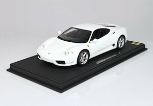 ＜予約品＞　BBR 1/18 Ferrari 360 Modena MT Bianco awus　フェラーリ　モデナ　P18204C