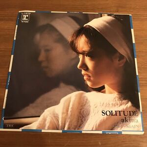 210419 中森明菜 SOLITUDE AGAIN ハガキ付き 湯川れい子タケカワユキヒデ あらい舞 清水伸充 和モノA to Z 7インチレコード 昭和歌謡