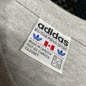 レア カナダ製 アディダス adidas タンクトップ グルー 灰色 LLサイズ