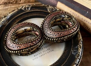 訳あり ヴィンテージ アクセサリー バングル ブレスレット 太め エスニック 南国 インディアン vintage accessory antique bangle ethnic G