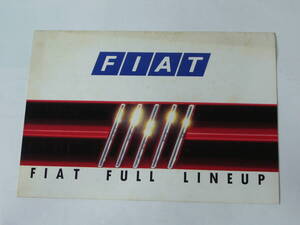 【車カタログ】フィアット ＦＩＡＴ　ＦＵＬＬ　ＬＩＮＥＵＰ　1992年版