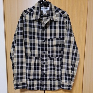 【新品】SASSAFRAS Digs Crew Half C/L African Madras Check sizeXS