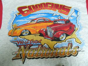 ♪GOODGUYS West Coast Nationals ポロシャツ　Mサイズ！バドニック　ボイド(BOYDS)　SO-CAL　HOTROD ムーンアイズ MOONEYES　当時物　古着