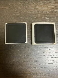 【動作品】 まとめて２台！iPod nano 第6世代 レア　シルバー DAP 音楽プレーヤー　Apple 8GB