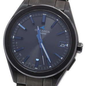 カシオ CASIO OCW-T200SB-1AJF オシアナス デイト ソーラー電波 メンズ 良品 箱・保証書付き_863127