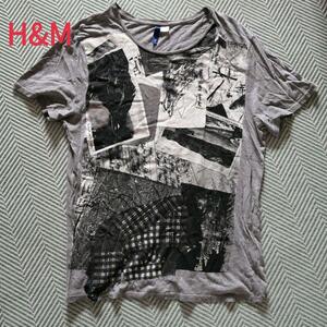 H&M エイチアンドエム　メンズ　Tシャツ　サイズM　USED