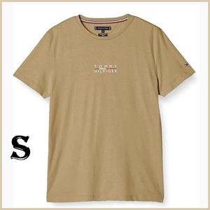 スクエアロゴTシャツ　カーキ　Sサイズ　TOMMY HILFIGER #ngTOMMY