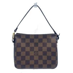 ルイヴィトン トゥルース メイクアップポーチ ダミエキャンバス ブラウン ハンドバッグ N51982 レディース LOUIS VUITTON Bランク 中古